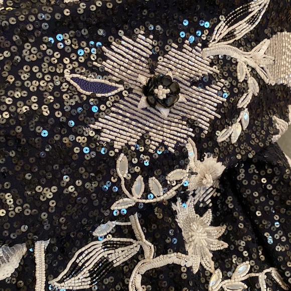 Escada 💯Silk All Sequin Stunning Fully Silk Lined Blazer Made in Germany - Picture 16 of 16